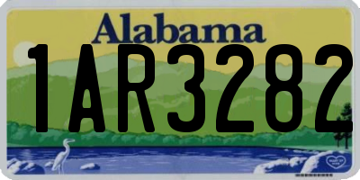 AL license plate 1AR3282