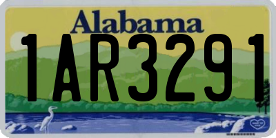 AL license plate 1AR3291