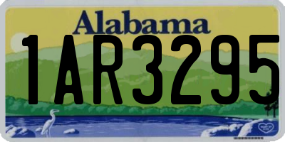 AL license plate 1AR3295