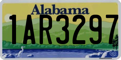 AL license plate 1AR3297