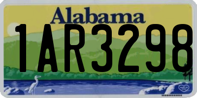 AL license plate 1AR3298