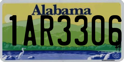 AL license plate 1AR3306