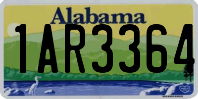 AL license plate 1AR3364