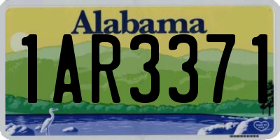 AL license plate 1AR3371