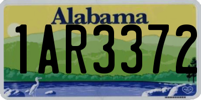 AL license plate 1AR3372