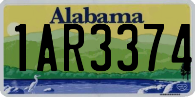 AL license plate 1AR3374