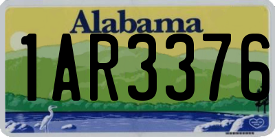 AL license plate 1AR3376