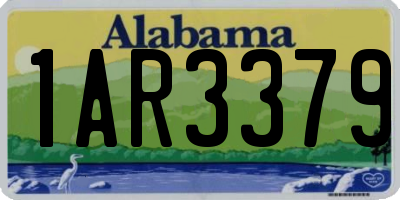 AL license plate 1AR3379