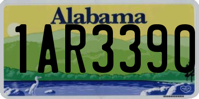 AL license plate 1AR3390