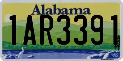 AL license plate 1AR3391