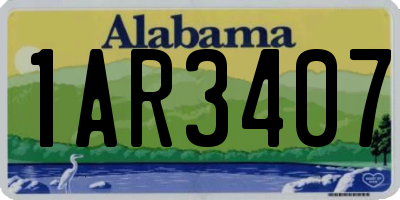 AL license plate 1AR3407
