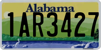 AL license plate 1AR3427