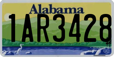 AL license plate 1AR3428