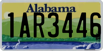 AL license plate 1AR3446