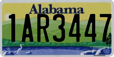 AL license plate 1AR3447
