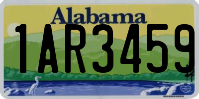 AL license plate 1AR3459