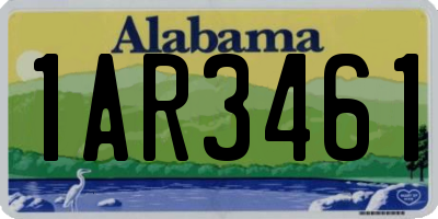 AL license plate 1AR3461