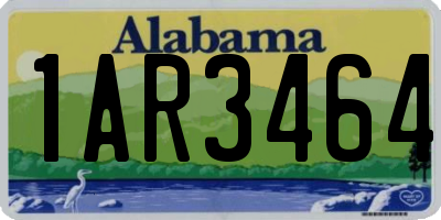 AL license plate 1AR3464