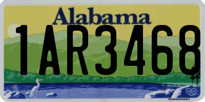 AL license plate 1AR3468