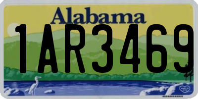 AL license plate 1AR3469