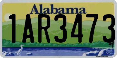 AL license plate 1AR3473