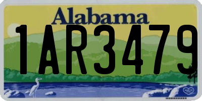 AL license plate 1AR3479