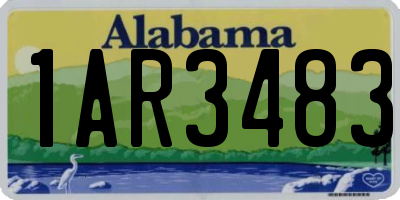 AL license plate 1AR3483