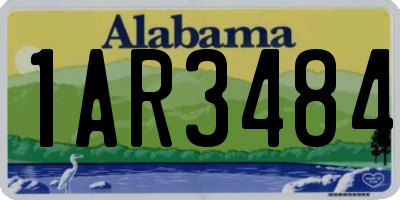 AL license plate 1AR3484