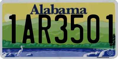 AL license plate 1AR3501