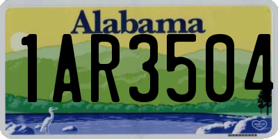 AL license plate 1AR3504