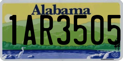 AL license plate 1AR3505