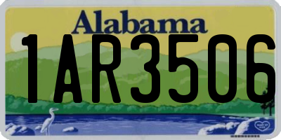 AL license plate 1AR3506
