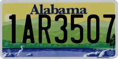 AL license plate 1AR3507