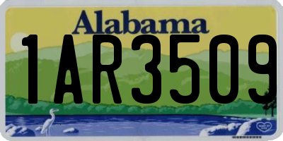 AL license plate 1AR3509