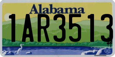 AL license plate 1AR3513