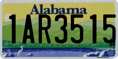 AL license plate 1AR3515
