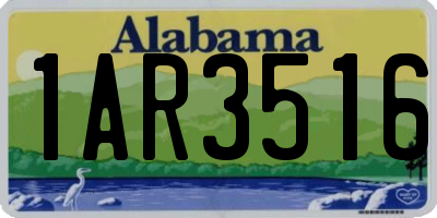 AL license plate 1AR3516
