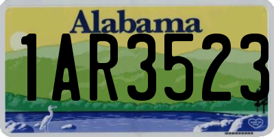 AL license plate 1AR3523