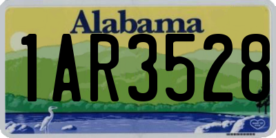 AL license plate 1AR3528