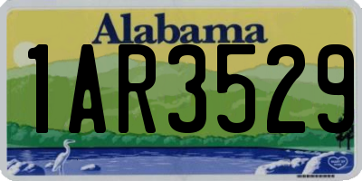 AL license plate 1AR3529