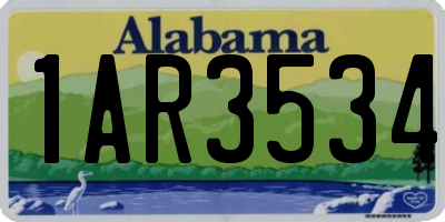 AL license plate 1AR3534