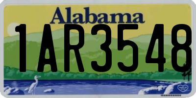 AL license plate 1AR3548