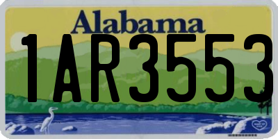 AL license plate 1AR3553