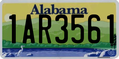 AL license plate 1AR3561