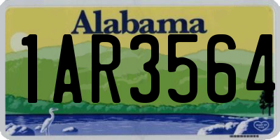 AL license plate 1AR3564