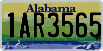 AL license plate 1AR3565