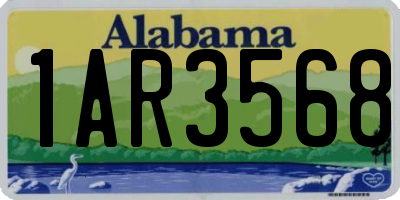 AL license plate 1AR3568