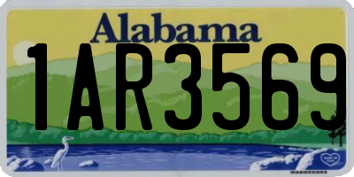 AL license plate 1AR3569