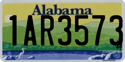 AL license plate 1AR3573