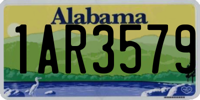 AL license plate 1AR3579